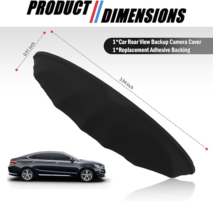 Car Rear View Backup Camera Cover Rainwater Resistant,Silicone Car Rear View Camera Cover for Clear Reversing Image,Universal Self-Adhesive Backup Cameras for Cars Covers (Standard: Width > 0.9 in)