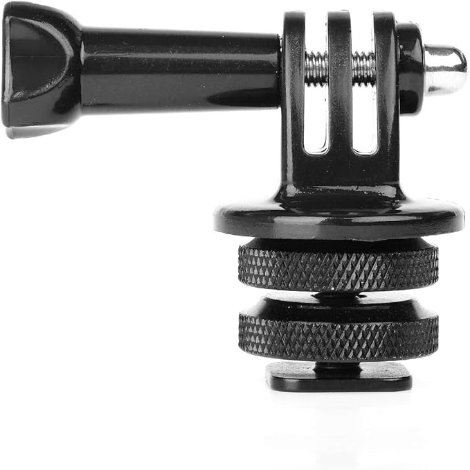 Anwenk Camera Hot Shoe Mount Adapter Compatible with GoPro Adapter Gopro Hero 7 6 5 4 Attaching on Gopro DSLR Camera or Ring Light Photography