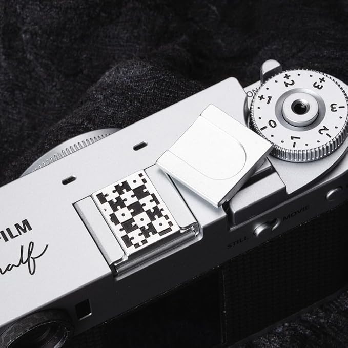 Camera Metal Hot Shoe Cover Protector for Fuji X100VI X100V X-M5 X-E5 X-T4 X-T3 XPRO3 XPRO2 X-Half for Nikon ZF Z5 Z6 Z6II (Aluminum Alloy-Puzzle)