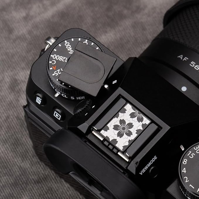 Camera Metal Hot Shoe Cover Shutter Buttons Protector for Fuji X100VI X100V X-T4 X-T3 XPRO3 XPRO2 for ZF Z5 Z6 Z6II (Black-Set)
