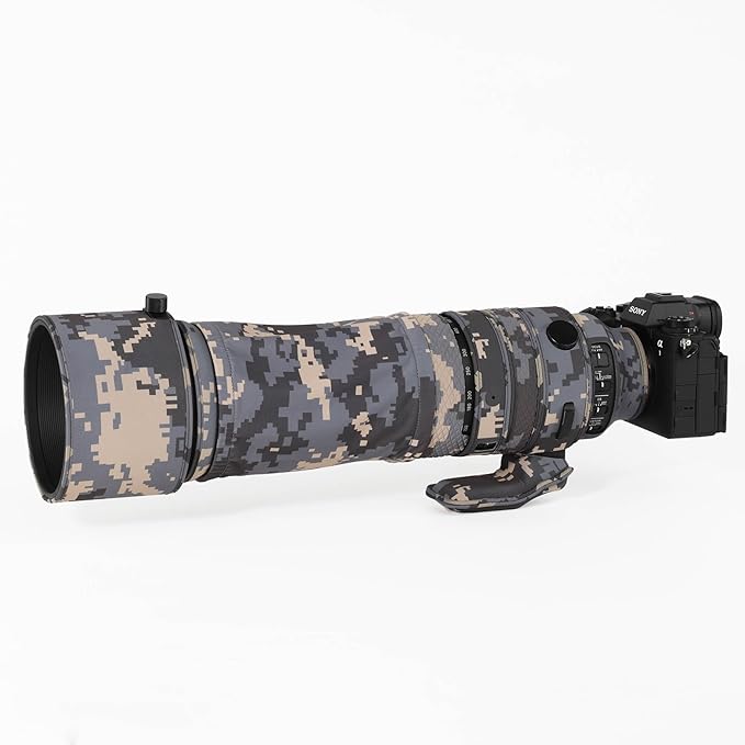 CHASING BIRDS Lens Camouflage Waterproof Coat for Olympus 150-600mm F5-6.3 is ED MSC Rainproof Lens Protective Cover (Digital Camouflage, with 1.4X TC (MC-14))