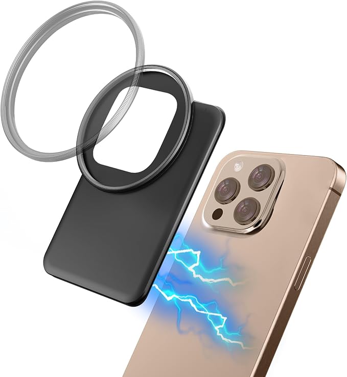 61mm Magnetic Lens Filter Mount Universal Magnetic Filter Clip Adapter Compatible for iPhone 16 Pro/16/15 Pro/15/14 Pro/14/13 Pro/13/12 Pro/12(No Filter)