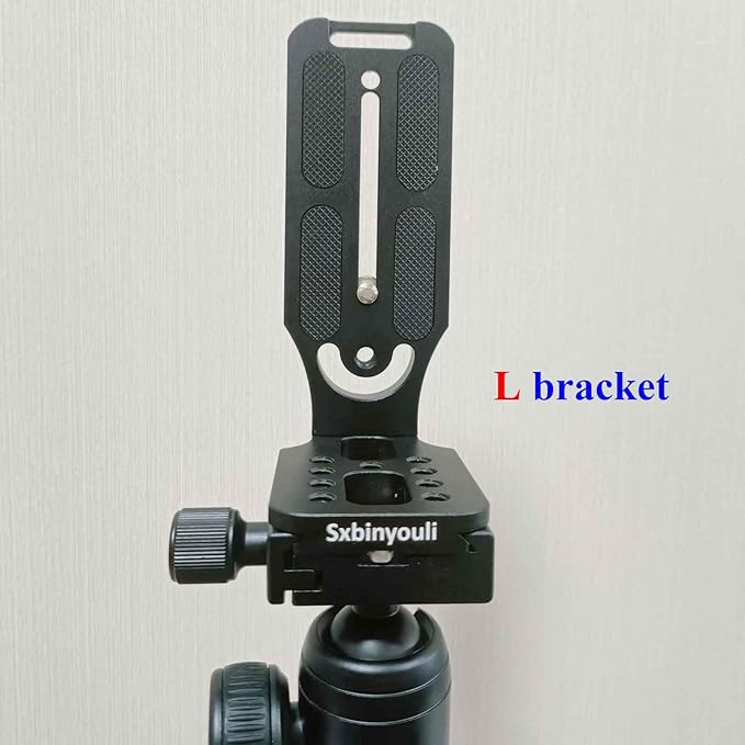 DSLR Camera L Bracket,Vertical Camera Mount,Quick Release Plate for Horizontal Vertical Photography, Compatible with Canon Nikon Sony Stabilizer Monopod Tripod