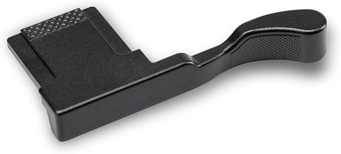 Metal Thumb Up Grip for Fujifilm Fuji X100VI Camera, Hot Shoe Thumb Rest Support Grip ，Exclusive Vintage Anti-Slip Pattern, Enhance The camera's Grip Feel (Black)