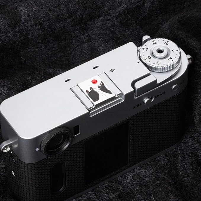 Camera Metal Hot Shoe Cover Protector Cap Compatible for Fujifilm XPro3 XPro2 XT4 XT3 XT2 XT30 XT20 XE5 XE3 XT200 X100V X-Half (Aluminum alloy-sunrise01)