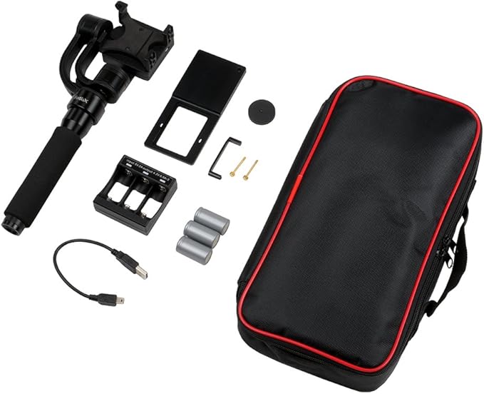 Fotodiox Freeflight Moto MkII - 3-Axis Handheld Gimbal Stabilizer for GoPro Hero, Smartphone & iPhone - Handheld Powered Video Stabilizer System and Stealthy Camera Support Mount