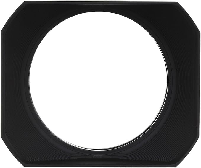 Haoge LH-M47B Metal Lens Hood Shade for Olympus M.ZUIKO Digital ED 12mm f2 Lens Replaces Olympus LH-48 Black