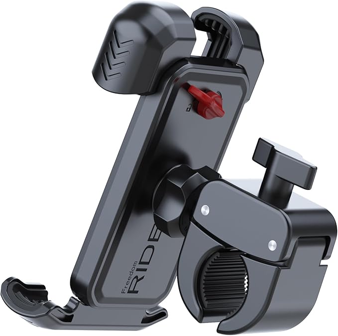 Bicycle Phone Holder,Bike Cell Phone Holder for iPhone 16 15 14 13, Galaxy S24 S23 & 4.5-7" SmartPhone,360° Rotatable Handlebar Phone Mount for Scooter ATV Road Mountain Bike Golf Car Navigation