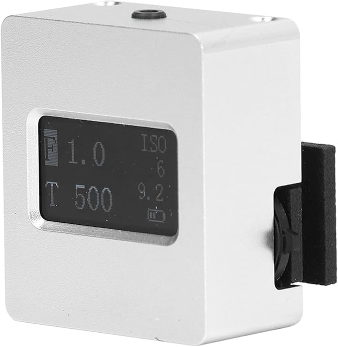 Camera Light Meter - 201X Aluminum Alloy with 0.96in OLED Display and USB Charging - Accurate 30° Reflection Measurement for Aperture & Shutter Priority Mode, Compact Design f