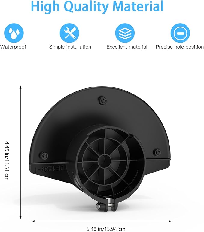 Outdoor Camera Sun Rain Shade Shield Cover Compatible with R-ing Outdoor Cam Plus Camera (Black)