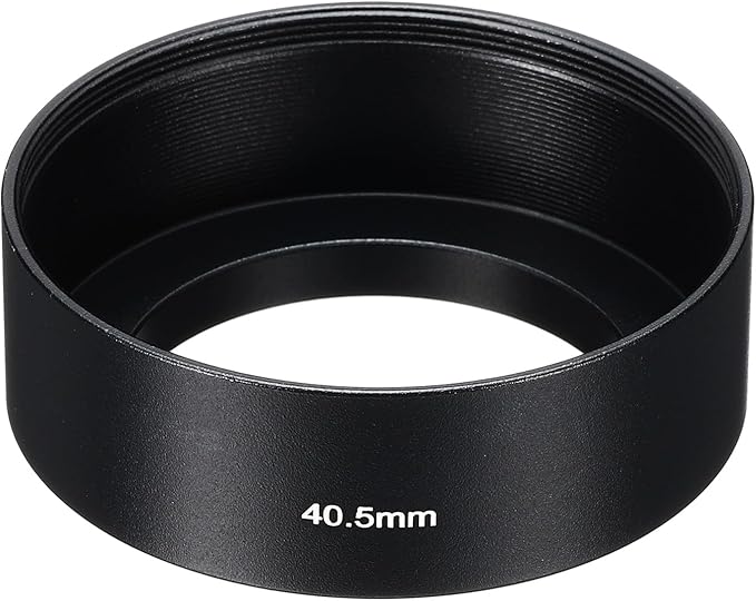 PATIKIL 40.5mm Lens Hood, Standard Focus Frosted Surface Anti-Reflective Inside Hood for Camera Lens, Black for Nikon, for Fujifilm, for Pentax, for Leica