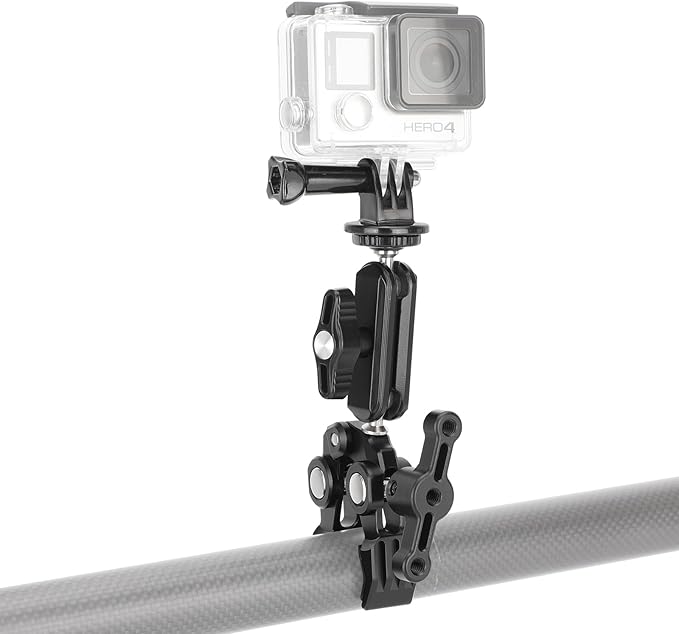 CAMVATE Super Crab Gripper Clamp with Mini Magic Arm for Action Cameras- 3501
