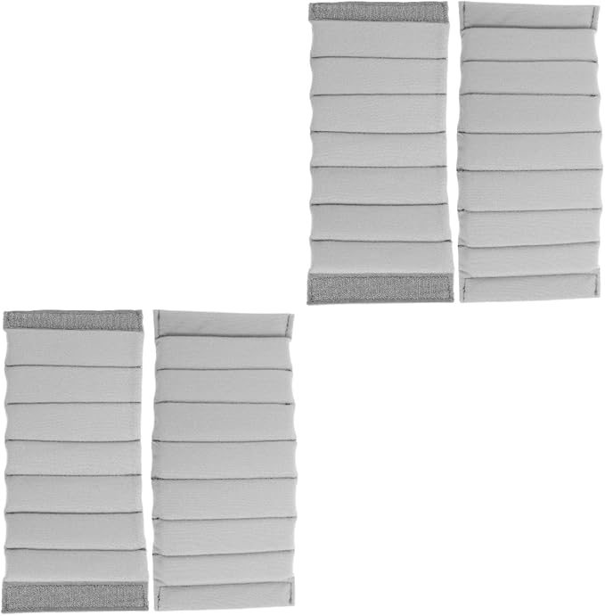 Homoyoyo 4-Pack Camera Bag Divider Plug-in Thicken Gray Suede Camera Bag Dividers - Adjustable DSLR Organizer Insert for Backpacks, Sling Photography Cases - Padded Compartment Protector Accessory