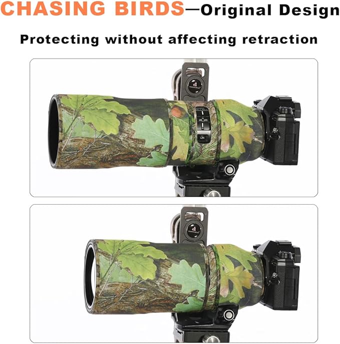 CHASING BIRDS Lens Camouflage Waterproof Coat for Olympus 300mm F4.0 is PRO Rainproof Lens Protective Cover Version IV (Electric White)