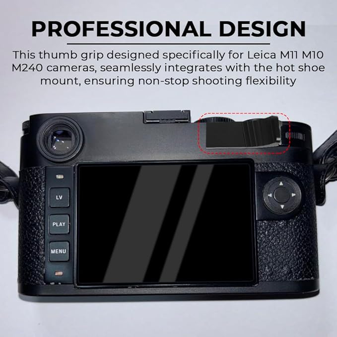 for LEICA M11 Thumb Grip Hot Shoe Thumb Up Grip for Leica M-series (compatible with M11 M10 M240 models)