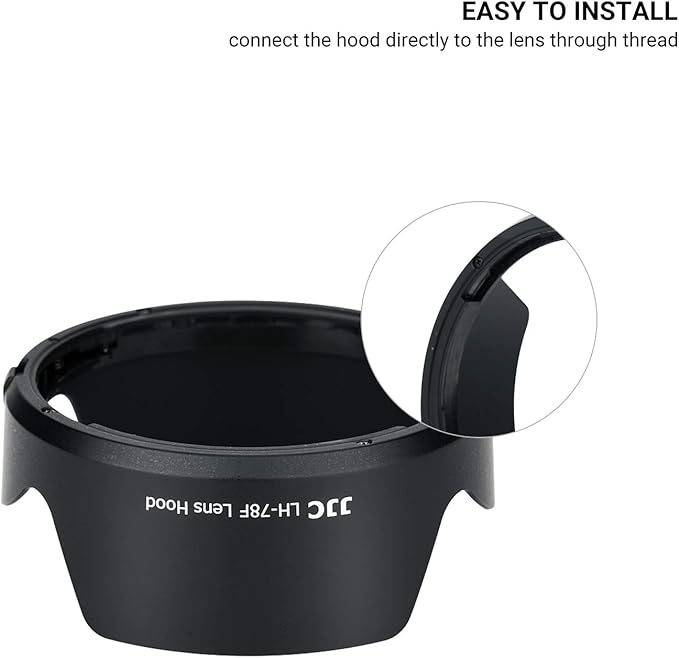 JJC EW-78F Lens Hood Reversible Lens Shade Cover for Canon RF 24-240mm F4-6.3 is USM Lens Replace EW-78F Lens Hood, Compatible with 72mm Filter and Lens Cap