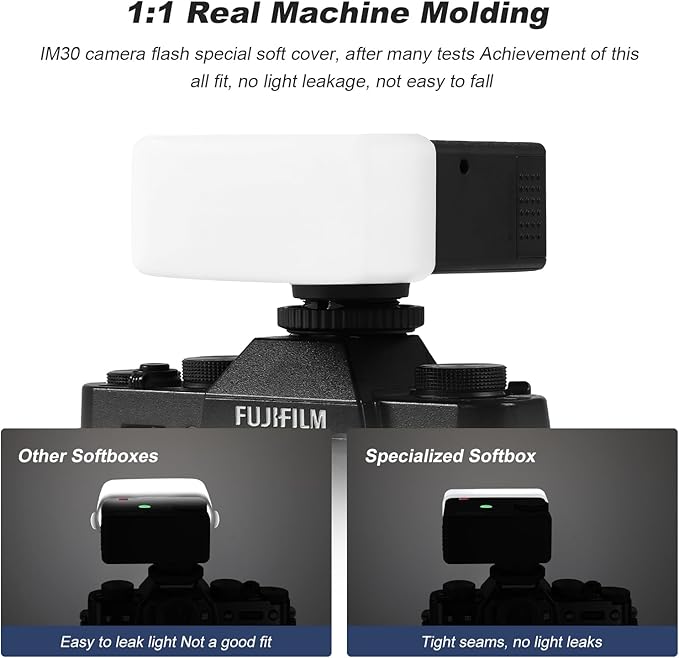 3Pack Flash Diffusers for Godox im30 Flash Only Compatible with Godox im30 (3-White)
