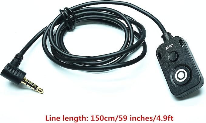 The RC301-DC3 Substitution for Nikon mc-dc3 Remote Release The 150cm/59in Small Remote Control of The Shutter Release Button Z5II/Z50 II/ZR Second-Generation Cameras z50ii /z5 ii (RC301-DC3)