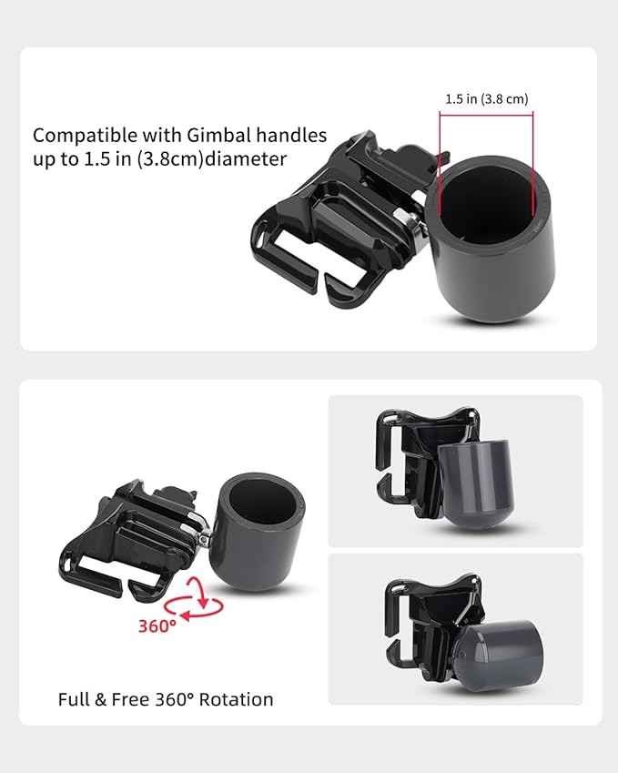 Handheld Gimbal Stabilizer Accessories Load Relief Kit with Adjustable Shoulder Strap, Belt, Gimbal Cradle Support, Extension Rod. Hold Gimbal Easier and Longer. Fits DJI RS 4 mini/RS 3 mini