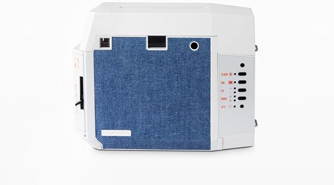 Lomography Lomo'Instant Square Glass Camera, Dual-Format Instant Camera, Glass Lens, Blues Edition, with Mini Back and Lens Attachments