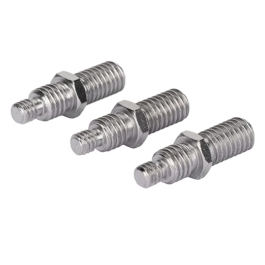 KIMISS 3Pcs 3/8 to 1/4in Male Threaded Screw Adapter Camera Tripod Mount Double Sided Standard Mounting Camera Screw Adapter Thread Camera Tripod Conversion Tripod Screw for Tripod PTZ