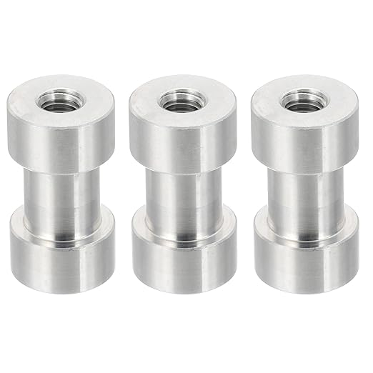 PATIKIL Camera Spigot Screws Converter 1/4" to 3/8" Female to Female, 3 Pack Tripod Screws Adapter Spigot Stud for Light Stand Hot Shoe Cold Shoe Adapter Ball Head Flash, Silver