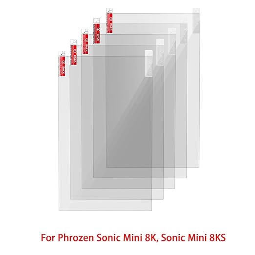 KOYOFEI 5PCS Screen Protector for Phrozen Sonic Mini 8K/S, Screen Protective Film for Phrozen Sonic Mini 8K, Sonic Mini 8KS Resin 3D Printers