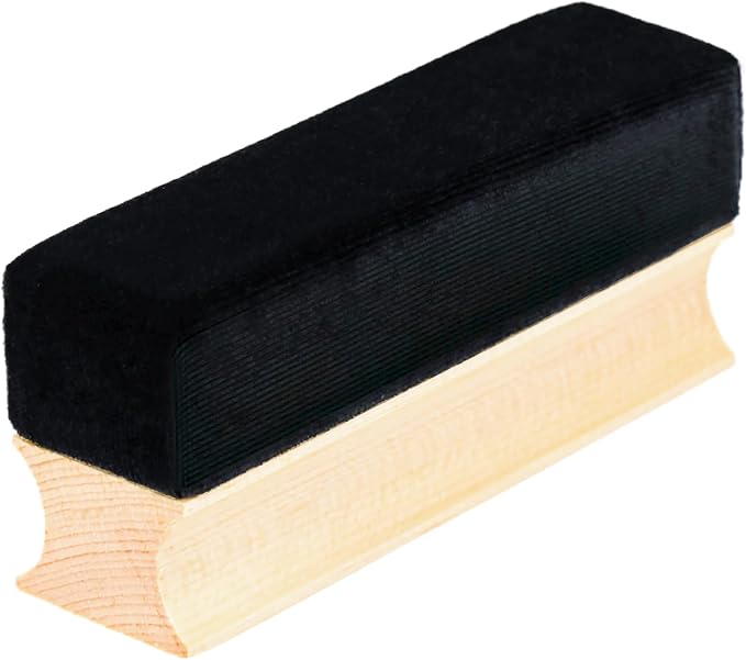 New-Design Soft Velvet Fabric Vinyl Record Cleaning Brush, Anti-Static LP Record Cleaner Brush with Wooden Handle for Vinyl, CD Albums, LCD Screens(Color Box Packing)