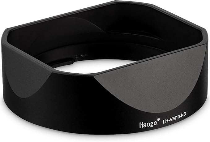 Haoge Square Metal Lens Bayonet Hood for Voigtlander 35mm F2 35mm F1.5 28mm F2.0 Type I & II Ultron Aspherical Vintage Line Leica VM Mount Lens LH-VM13P-NB Replace LH-12 LH-4N