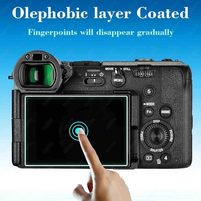 Screen Protector for Sony FX2 Camera & Hot Shoe Cover [3+2 Pack], 0.3mm 9H Hardness Tempered Glass Anti-Scrach Anti-Fingerprint Anti-Bubble