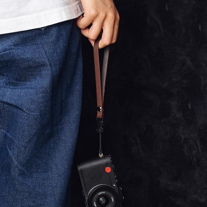DBZZ Vintage Minimalist Leather Camera Neck Shoulder Strap For Ricoh GRIII GR3X GRIV For Leica X1 For Fuji X-half