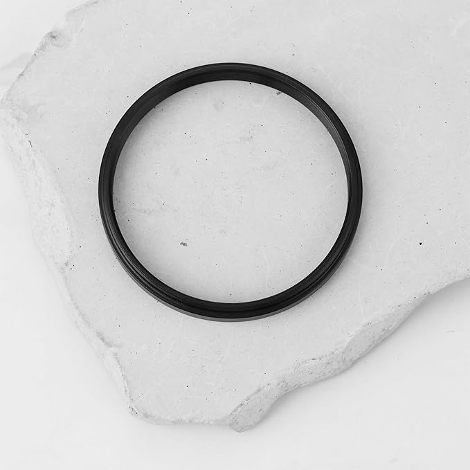 2Pcs 52mm to 49mm Step-Down Filter Adapter Ring Metal Threaded Lens Converter for Filters and Accessories