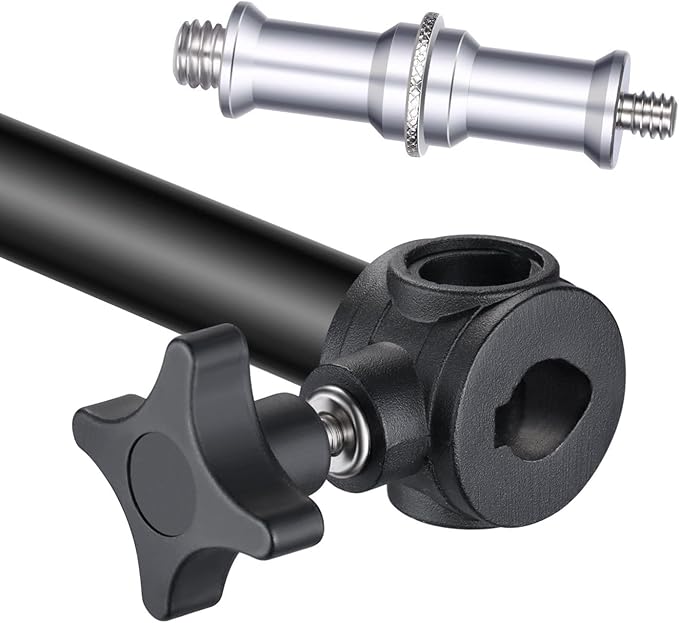 Neewer Wall Mounting Boom Arm 15-23.6 inches/38-60 Centimeters Adjustable Length with 1/4 inch to 3/8 inch Universal Adapter for Photo Studio Video Light, Monolights Photography