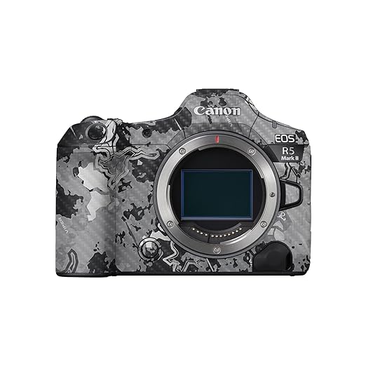 Carbon Fiber Camera Skin Compatible with Canon EOS R5 Mark II (2023) - Viper Urban - Premium 3M Vinyl Protective Wrap Decal Cover - Easy to Apply | Crafted in The USA by MightySkins