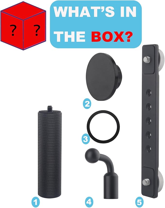 Magnetic Phone Holder with Handle Grip for DJI Osmo Pocket 3, Pocket 3 Accessories Expansion Adapter with 1/4" Thread Hole, Compatible with Magsafe Phones
