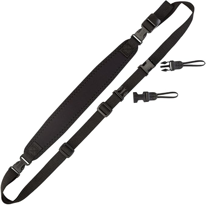 OP/TECH USA Super Classic Sling Strap for Mirrorless, SLR & DSLR Camera – Quick Release Strap, Shoulder Strap – Essential Camera Accessories, Black - Made in USA