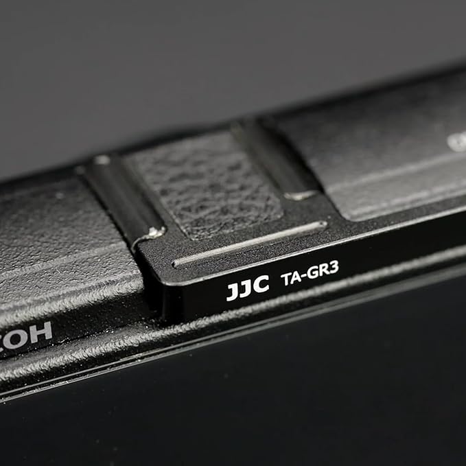 JJC Metal Thumbs Up Grip for GRIIIx GRIIIx HDF Ricoh GRIII GRIII HDF, Hot Shoe Cover Cap Protector for GR3x GR3x HDF GR3 GR3 HDF, Better Balance and Comfortable Secure Grip