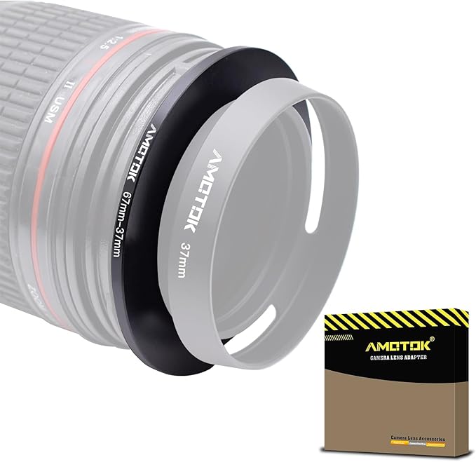 67mm Lens to 37mm Camera Lens Adapter,67mm to 37mm Filter Step-Down Ring Adapter Ring,Compatible All 37mm Filter Accessory