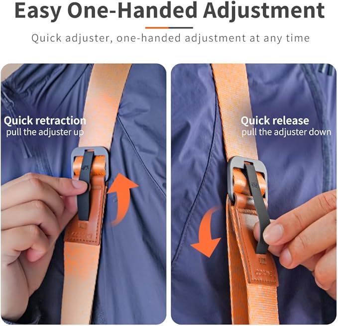 XILETU Camera Strap Shoulder strap with magnetic adsorption function for easy installation and removal of the camera (Orange)