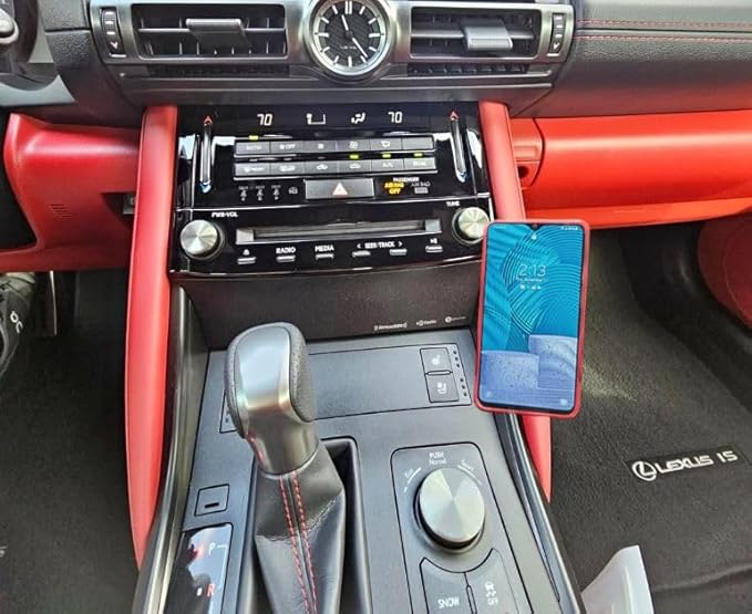 Phone Holder Compatible with Lexus is - 2014-2027 | Mount Compatible with Magsafe, Wireless Charging, Magnetic and clamp on