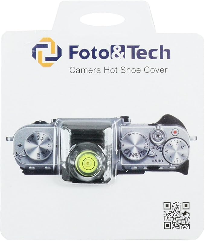 Foto&Tech 2-in-1 Hot Shoe Hotshoe Cover with Bubble Spirit Level Compatible with Panasonic Lumix DC-G9 DC-GH5, DMC-LX100 LX100S, FZ2500 (FZ2000) FZ1000 ZS50 FZ300 FZ200, LX7, GH4 GH3 G7 GX8 GM5