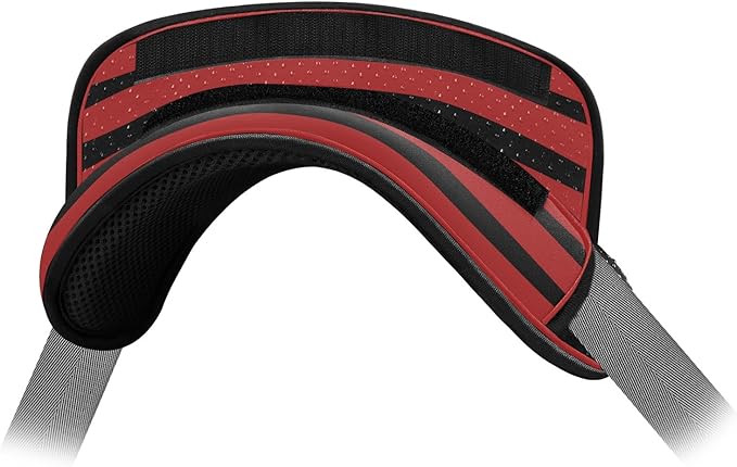 ZINZ Universal Shoulder Pad with Ultra Thick Cushion for Bag Luggage Bag Crossbody, Plus Long & Anti-Slip & Breathable,Black-Red-Black Stripes