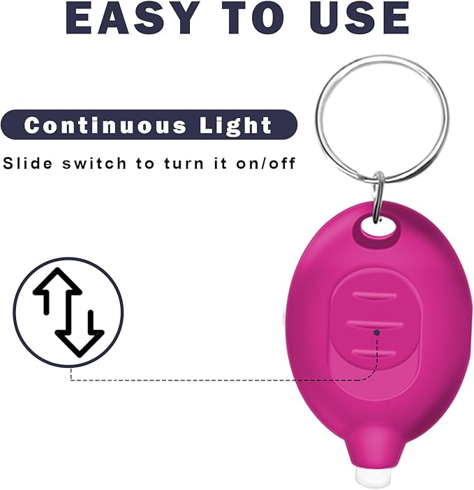 Mini LED Keychain Flashlight, Ultra Bright Tiny Flashlight, Small Keychain Flashlight White Light, Micro Pocket Key Ring LED Flashlight for Emergency Lighting - Pink Shell (12PCS)