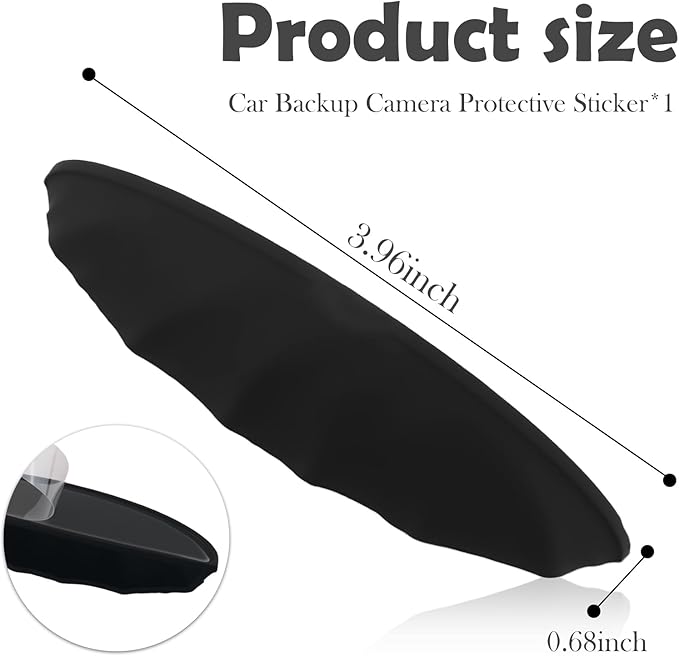 Car Backup Camera Protective Sticker,Soft Car Back Up Camera Rain Cover with Wider Design for Blocking Rainwater,Essential Reverse Cameras for Cars Accessories Rain Cover