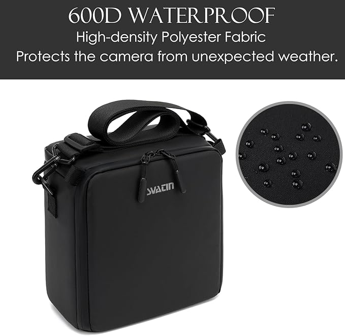 svatin Mini SLR Camera Insert Bag,Shockproof &Pressure-proof Dual Opening Camera Lens Cube Case Bag,Digital DSLR Mirrorless Cameras Accessories Storage Pouch Compatible for Canon,Sony,Fuji (XXS Gray)