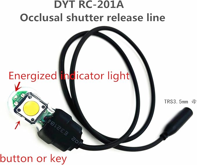 Bite Switch Aerial Shooting/bite Shutter Release Cable/Skydiving Photo line is Suitable for gh4 gh5 s5 s5m2x Parachuting/Extreme Sports/Underwater Photography/Aerial Photography/Camera Work
