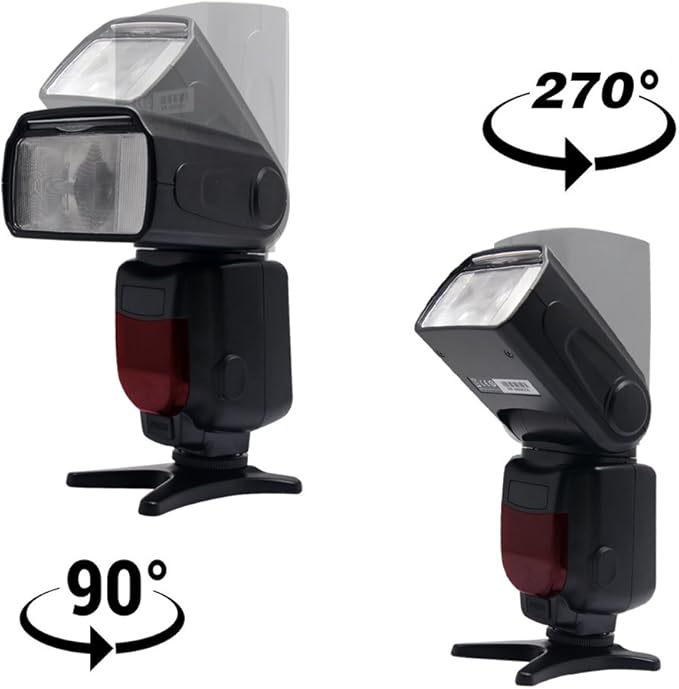 VD-930 Manual Professional Universal Speedlite, Camera Flash for Canon Nik Panasonic Olympus Fujifilm Pentax and Other DSLR Digital SLR Film Cameras with Standard Hot Shoe+LCD Display