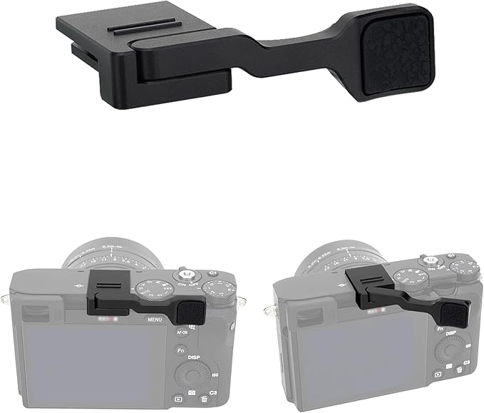 JJC TG-2 Metal Thumb Grip for Sony RX1R III RX1RIII RX1R3 Digital Camera, Foldable Hot Shoe Thumb Rest Support Grip Accessories for Stable and Safe Hand Hold, Not Affect The Use of Camera Buttons