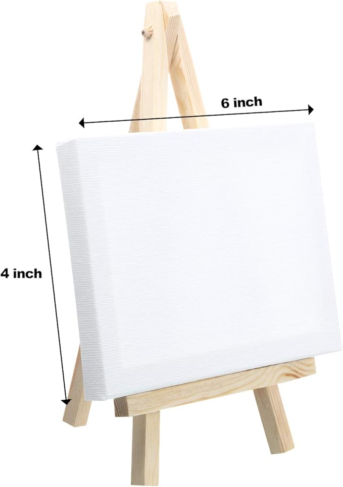 24 Pack Mini Wood Display Easel (8 Inch)