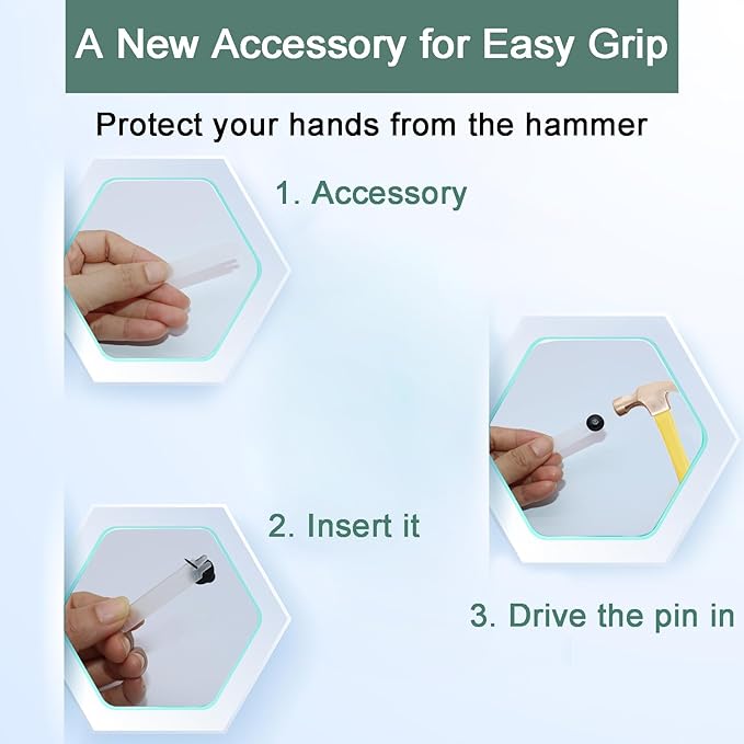 30 PCS Push Pins Picture Hangers Wall Hooks, Double Headed Thumb Tacks for Wall Hangings, Renter Friendly Decor Small Picture Frame Hangers for Drywall Cork Board Home Office Photo Decorations(Black)